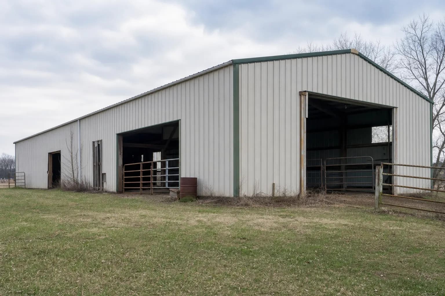 Pole Barn Demolition Pole barn structure and metal debris assessment for removal